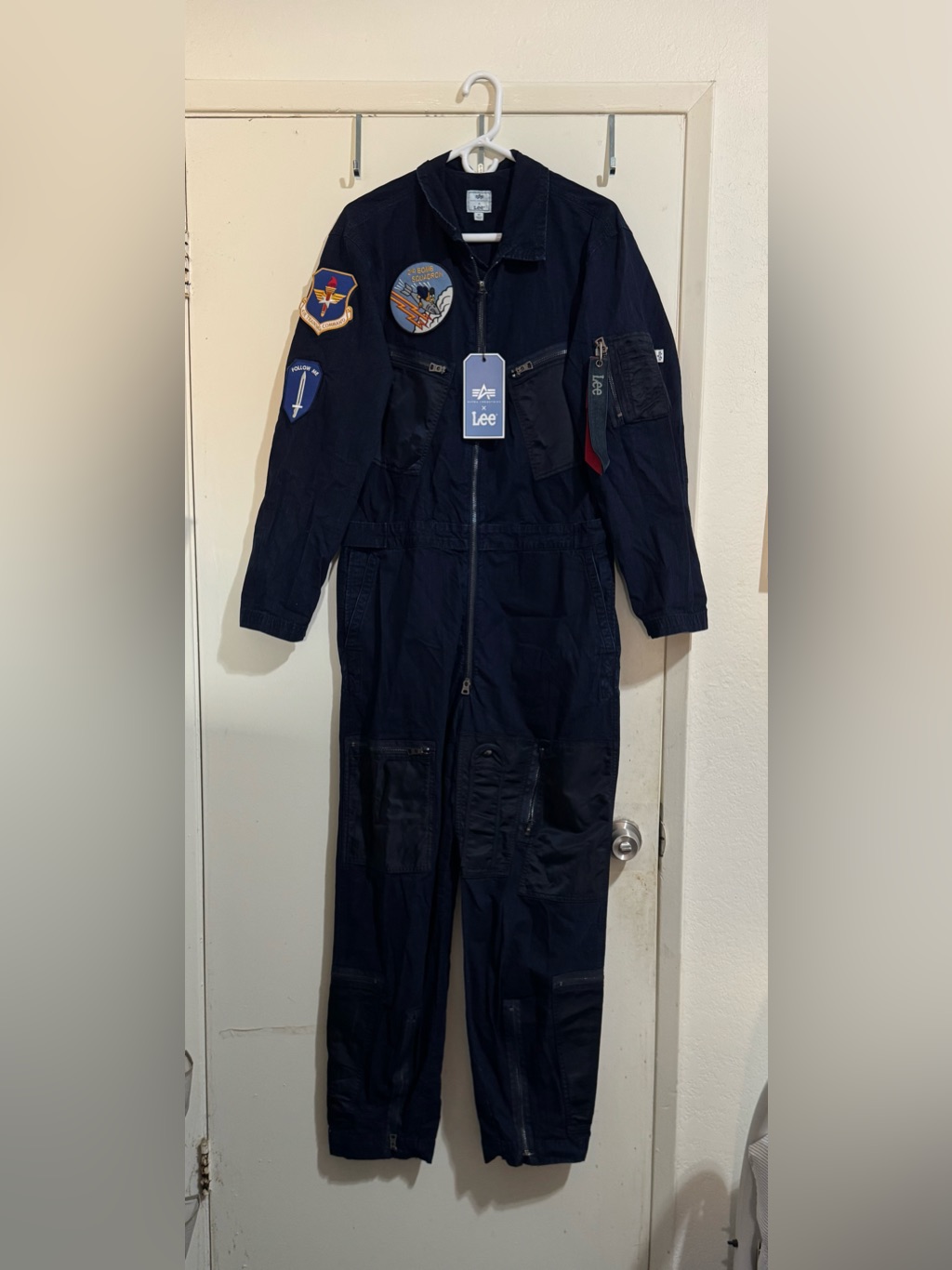 Alpha Industries X Lee Flight Suit Coveralls Men's Xs Extra Small Ripstop Nwt